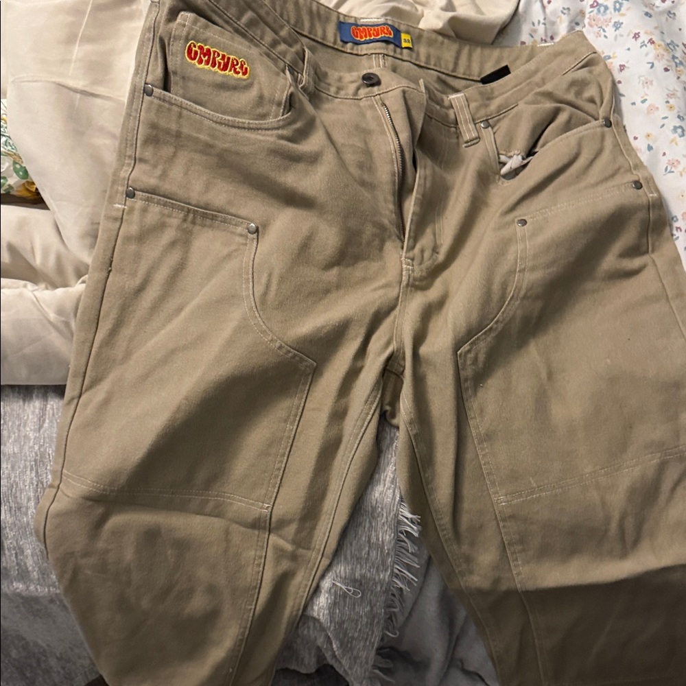 Empyre Men's Beige Cargo Pants baggy loose 32 Waist 30 Length